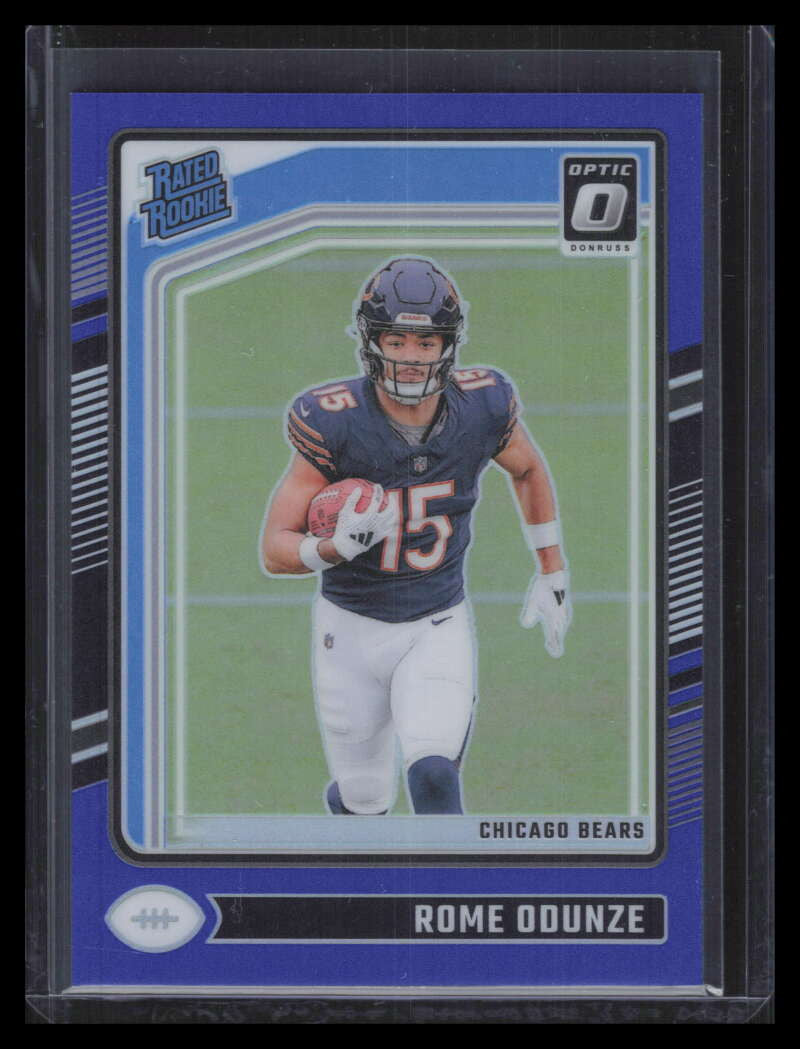 2024 Donruss Optic Blue Refractor 286 Rome Odunze RR Rated Rookie 175/199