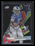 2024 Topps Cosmic Chrome Black Eclipse Refractor 298 Terrion Arnold STAR RC 9/10
