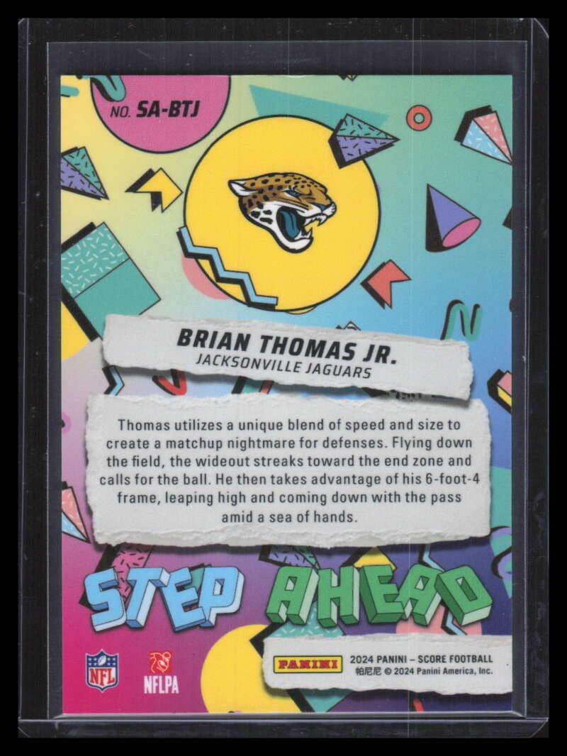 2024 Score Step Ahead 7 Brian Thomas Jr. Rookie