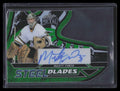 DELETE 166994 2025 Leaf Metal Legends Steel Blades Green sbmt1 Marty Turco Auto 3/3