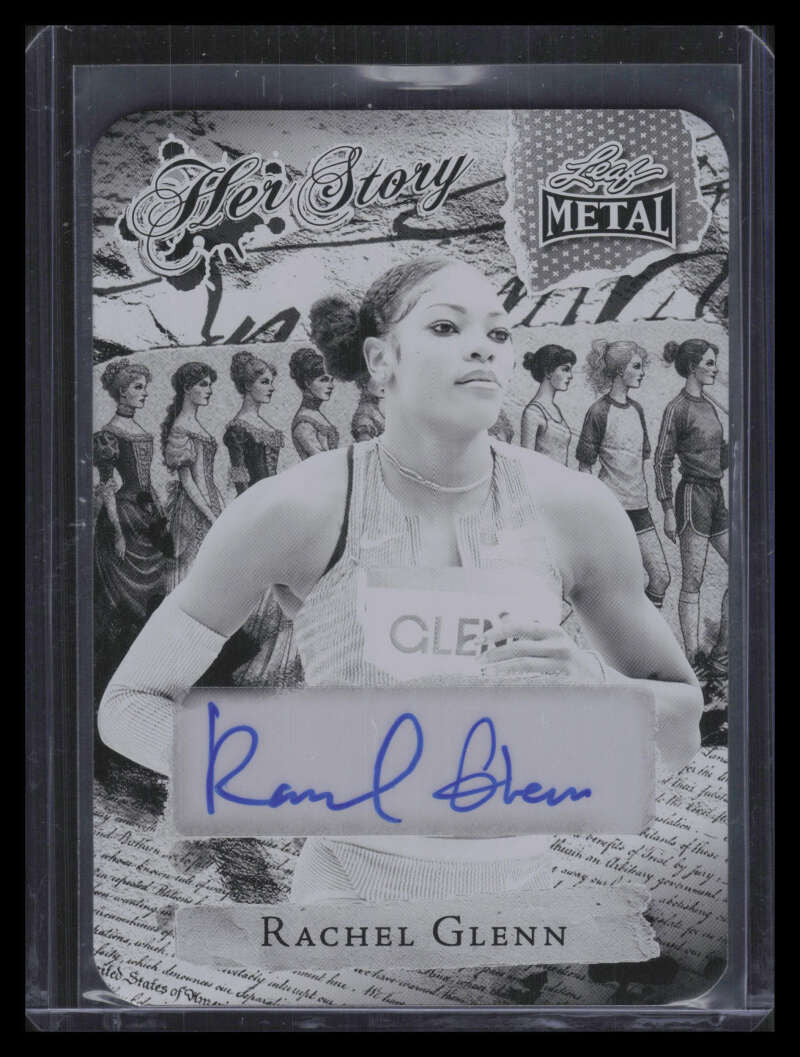 2024 Leaf Metal Women of Sport HERstory Printing Plate Rachel Glenn RC Auto 1/1