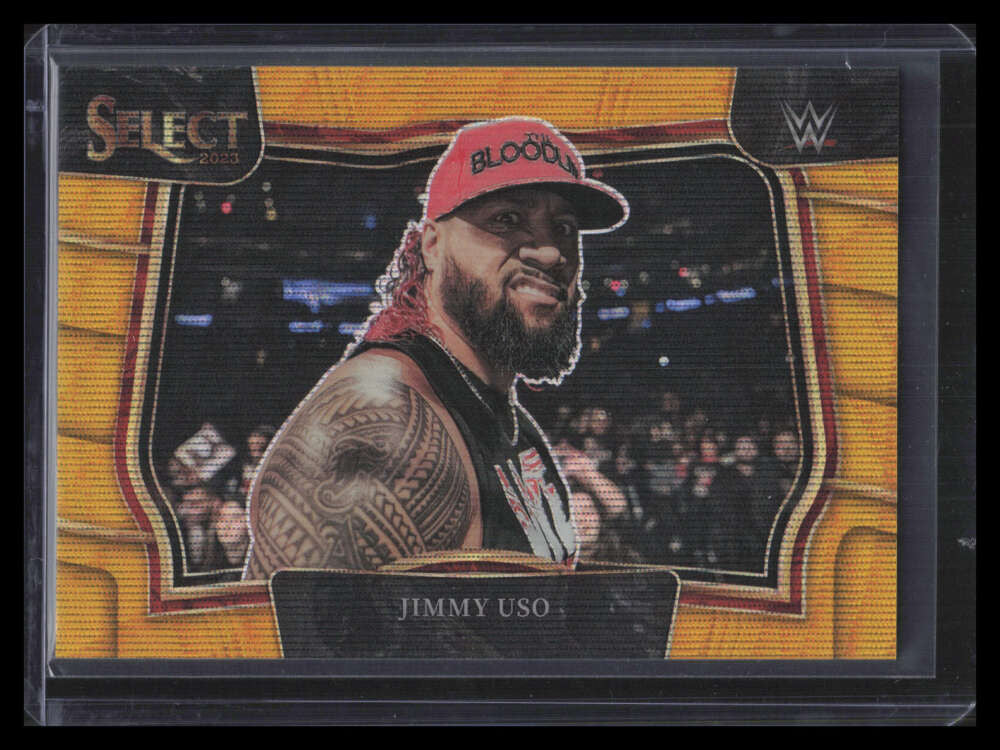 2023 Select WWE Prizms Gold Wave Refractor 223 Jimmy Uso 10/10 Ringside