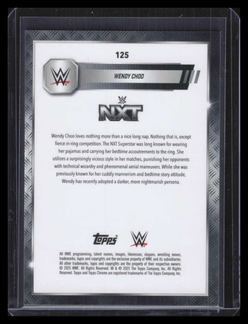 2025 Topps Chrome WWE Frozenfractor 125 Wendy Choo -2/0