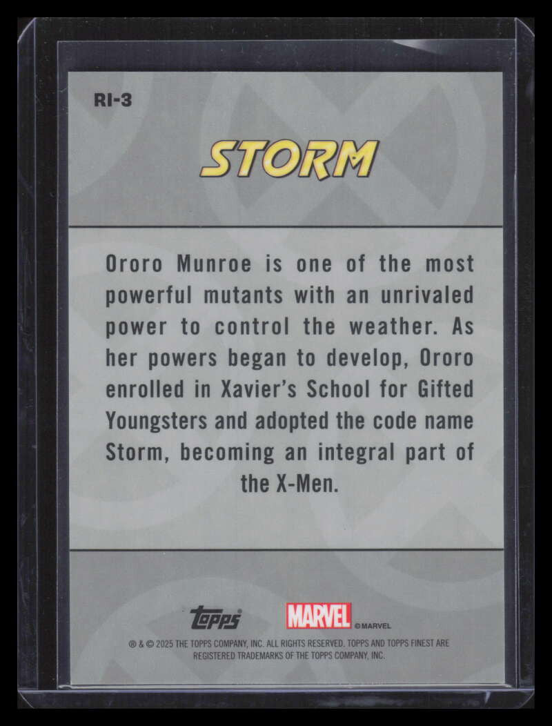 2025 Finest X-Men '97 Remember It X-Fractor ri3 Storm 68/97
