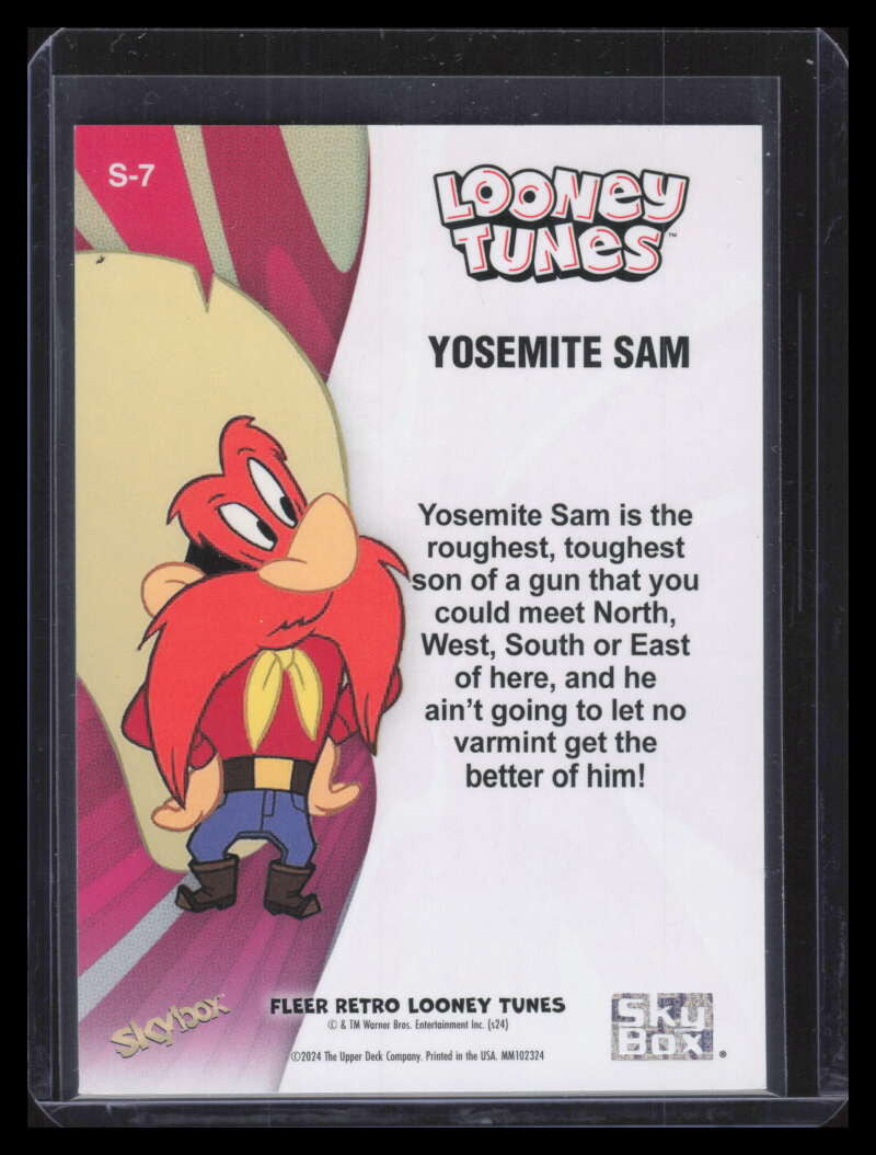 2024 Fleer Retro Looney Tunes Skybox Premium Gold s7 Yosemite Sam