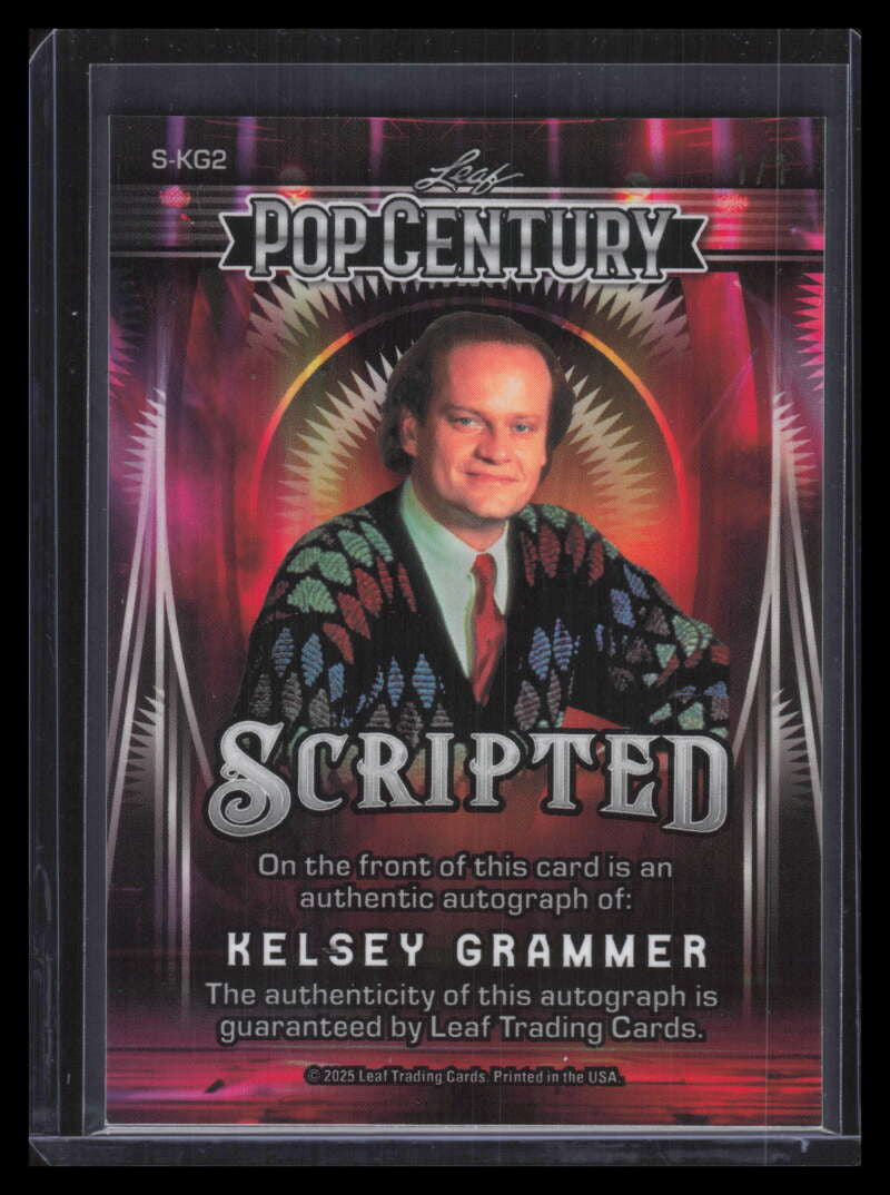 2025 Pop Century Metal Scripted Autographs Blue skg2 Kelsey Grammer Auto 1/1