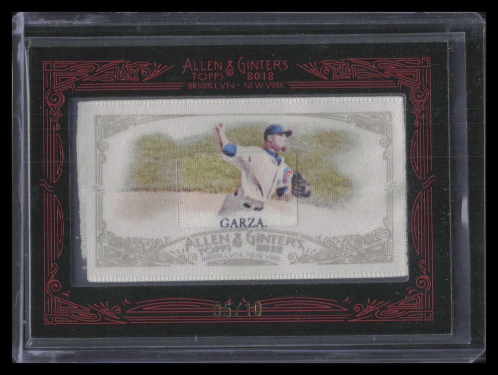 DELETE 167301 2012 Topps Allen and Ginter Mini Framed Silk 35 Matt Garza 5/10