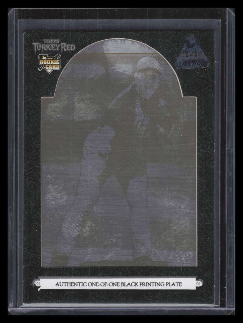 DELETE 167303 2006 Topps Turkey Red Framed Printing Plate Black 595 Alay Soler Rookie 1/1