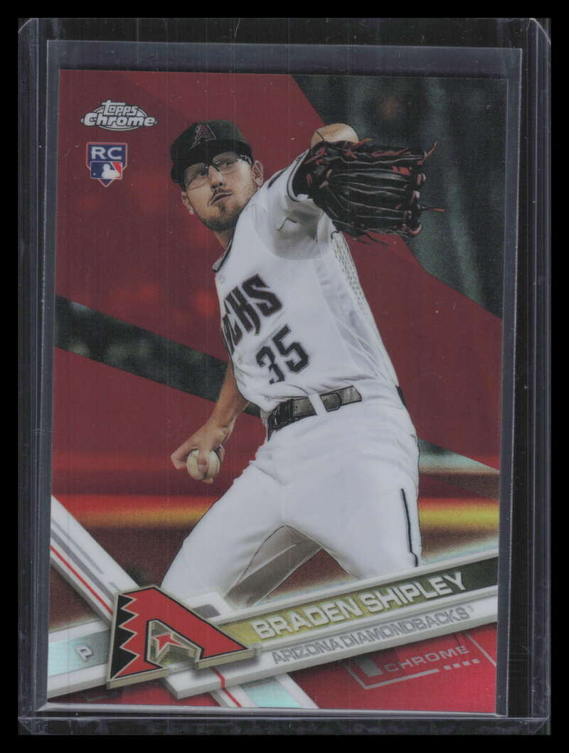 DELETE 167306 2017 Topps Chrome Red Refractor 51 Braden Shipley Rookie 3/5