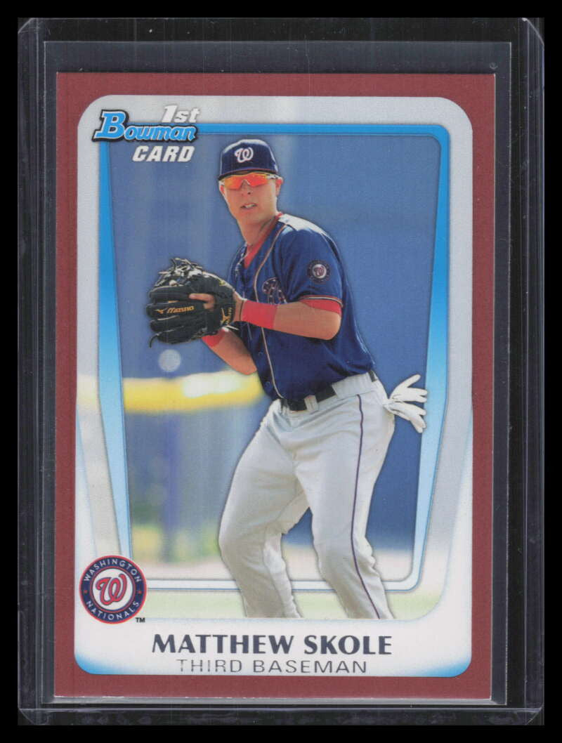 DELETE 167307 2011 Bowman Draft Prospects Red bdpp15 Matthew Skole Rookie 1/1