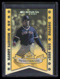 DELETE 168022 2001 Donruss Production Line Die Cuts pl22 Manny Ramirez SLG 5/100