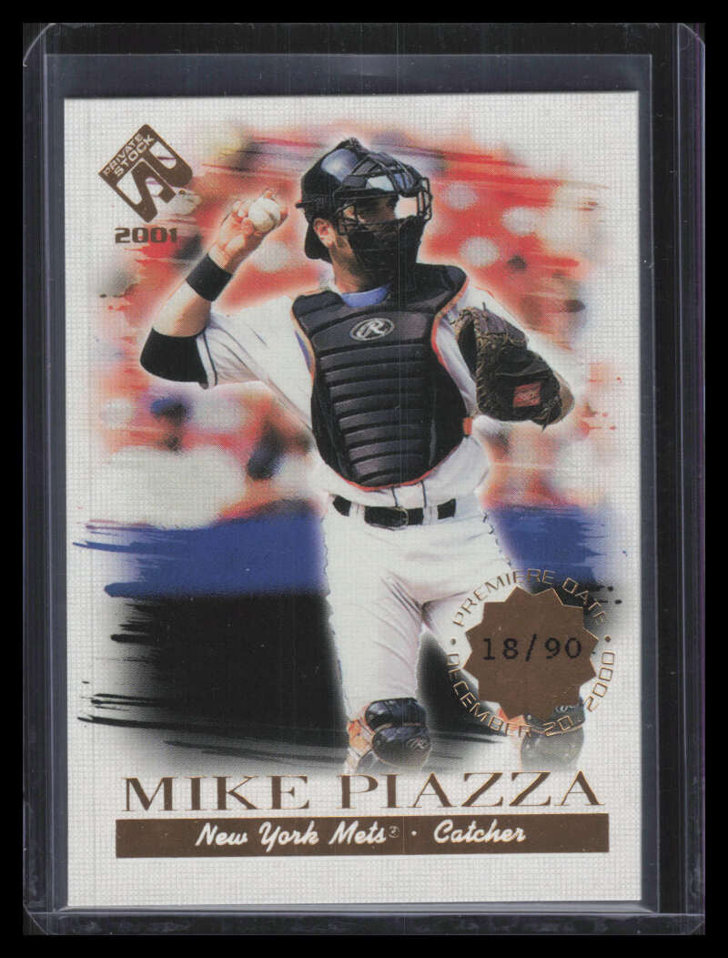 DELETE 168047 2001 Private Stock Premiere Date 75 Mike Piazza 18/90