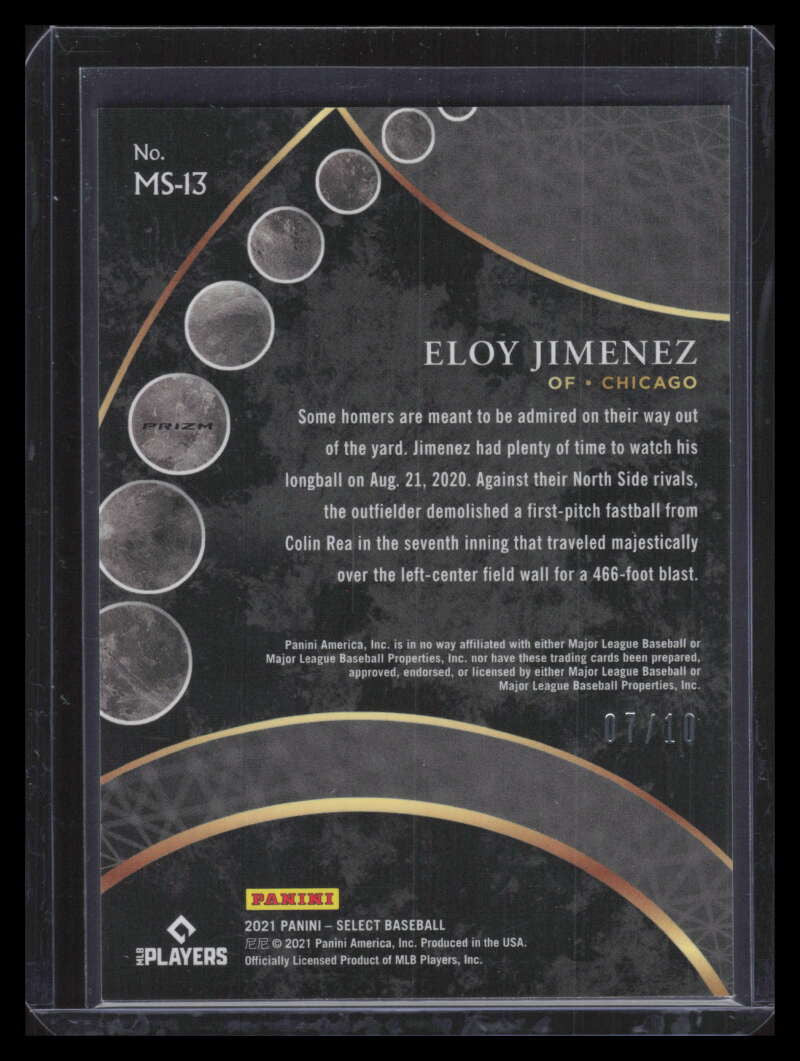 DELETE 168060 2021 Select Moon Shots Gold Refractor 13 Eloy Jimenez 7/10