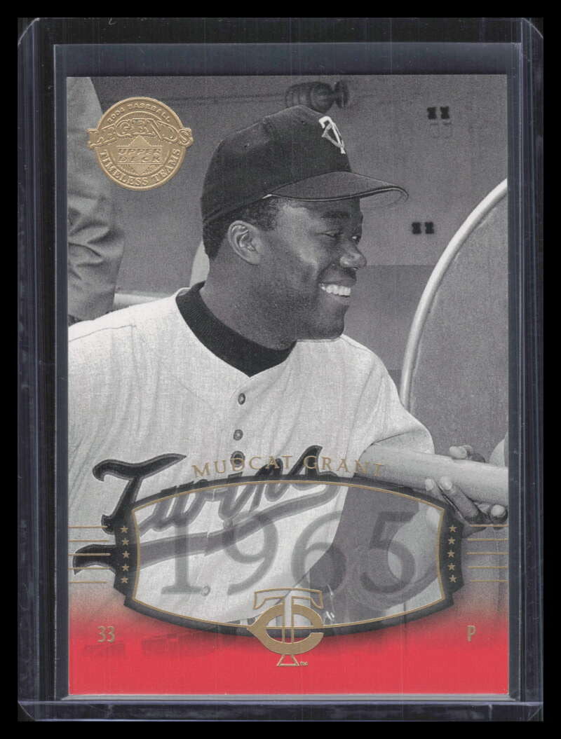 DELETE 168075 2004 UD Legends Timeless Teams Gold 8 Mudcat Grant 65 3/5 1965
