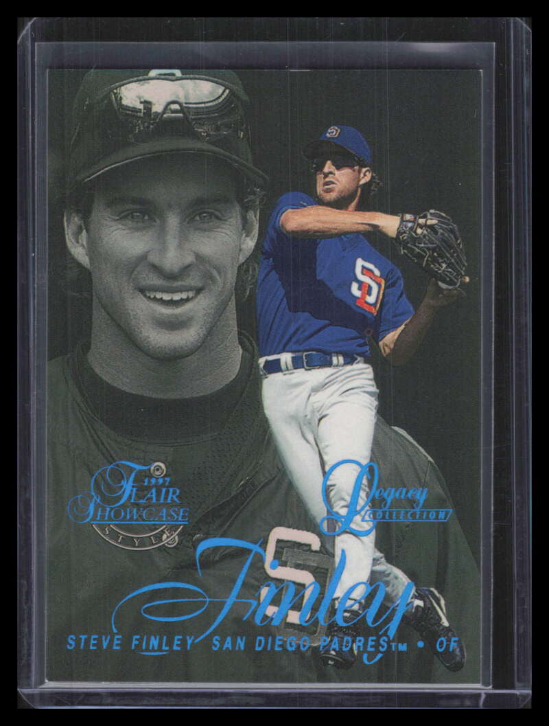 DELETE 168078 1997 Flair Showcase Legacy Collection Row 2 96 Steve Finley 49/100