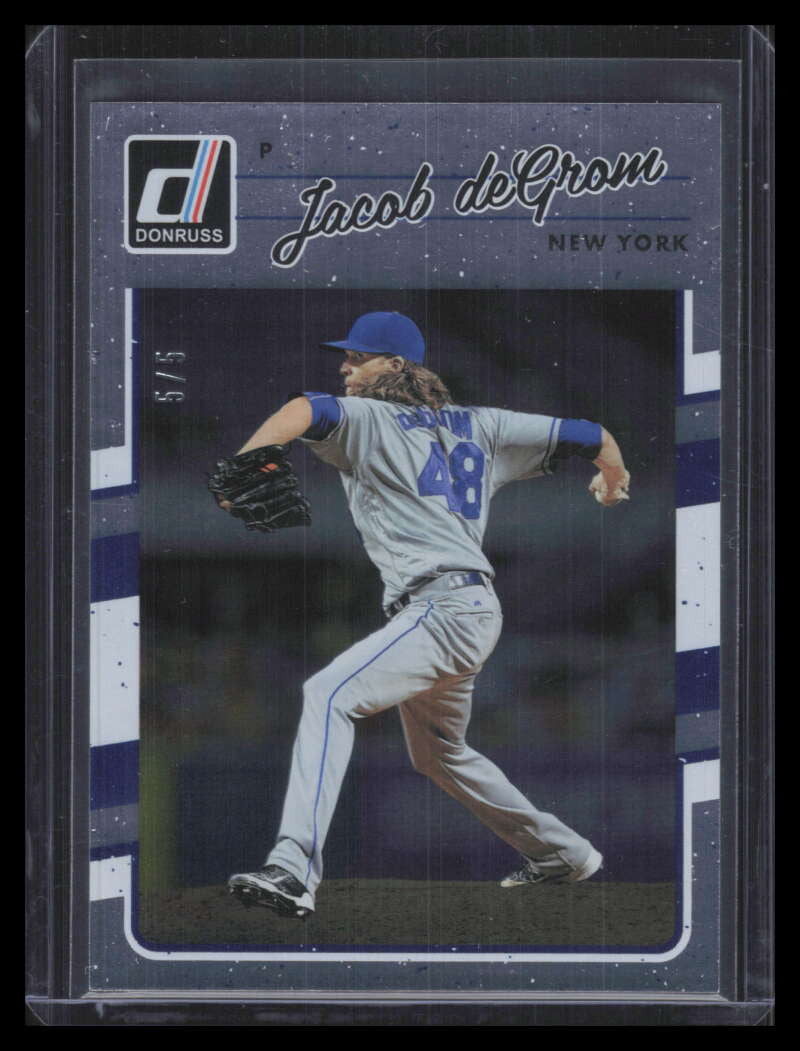 DELETE 168084 2017 Donruss Press Proof 124 Jacob deGrom 5/5