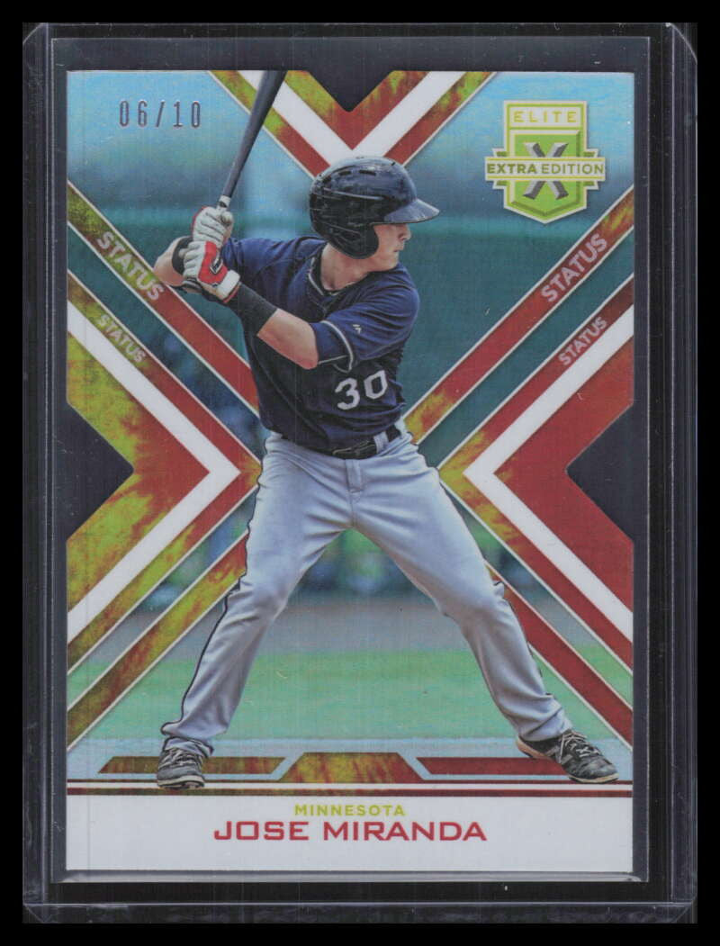 DELETE 168097 2016 Elite Extra Edition Status Tie Dye Die Cut 73 Jose Miranda Rookie 6/10