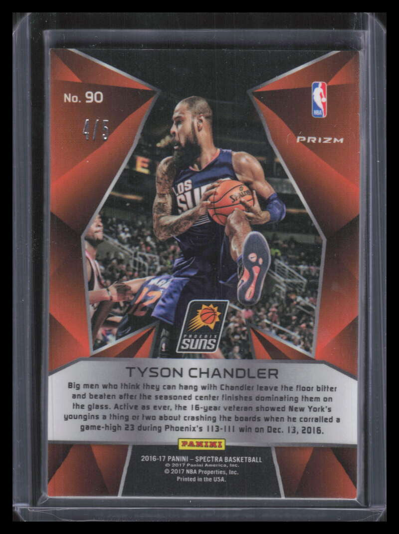 DELETE 168232 2016-17 Panini Spectra Green 90 Tyson Chandler 4/5