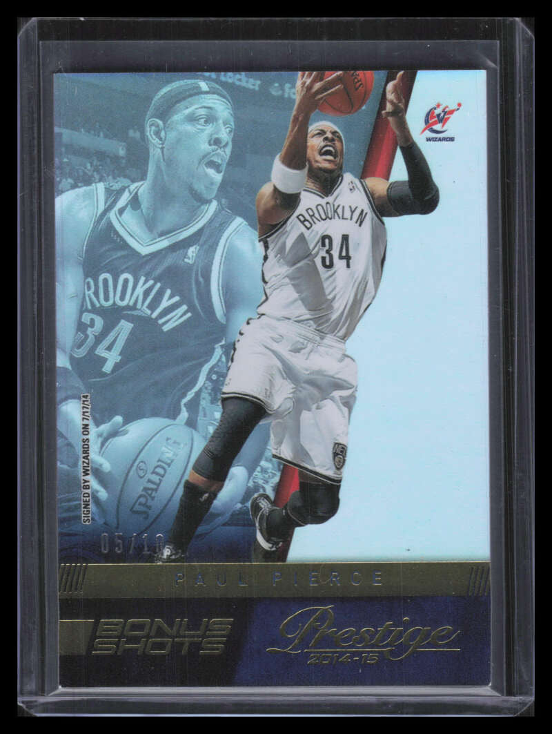 DELETE 168235 2014-15 Prestige Premium Bonus Shots Gold 129 Paul Pierce 5/10