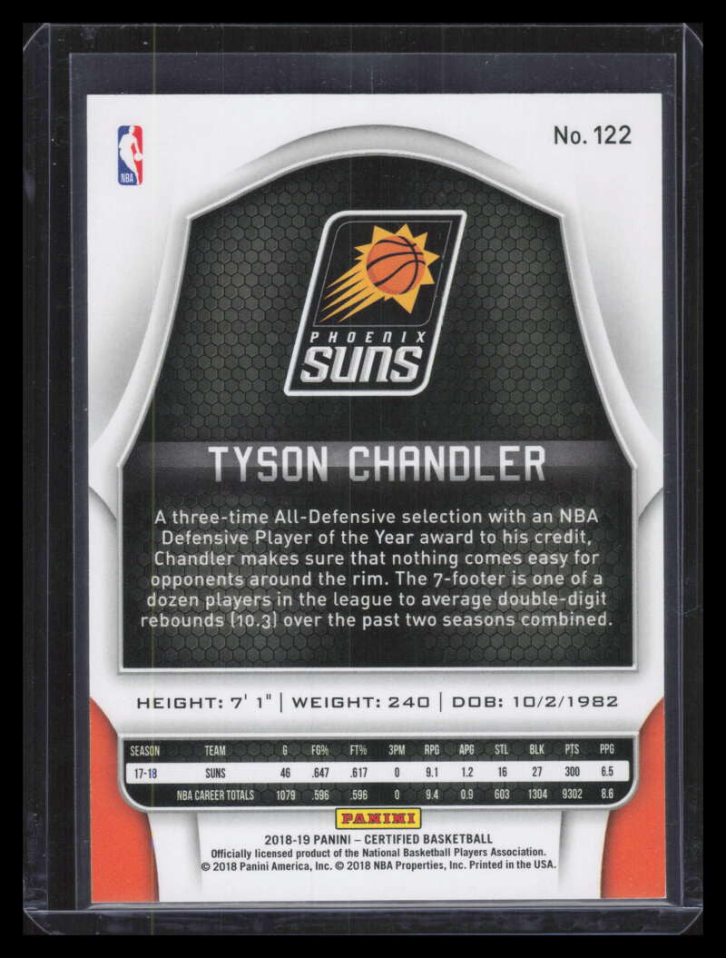 DELETE 168236 2018-19 Certified Mirror Green 122 Tyson Chandler 5/5