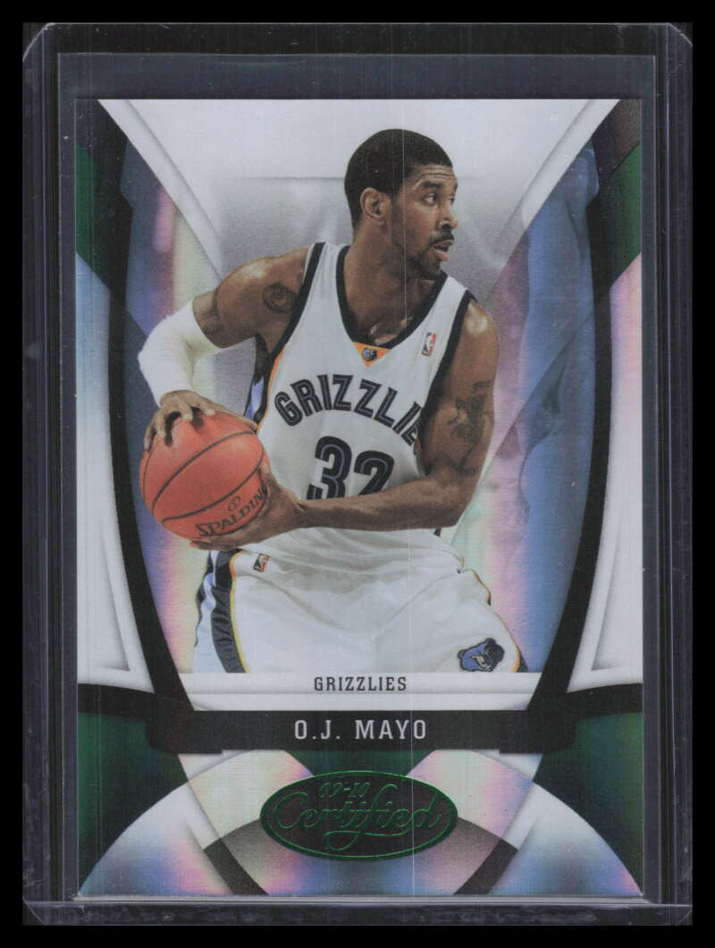 DELETE 168246 2009-10 Certified Mirror Emerald Green 14 O. J. Mayo 5/5
