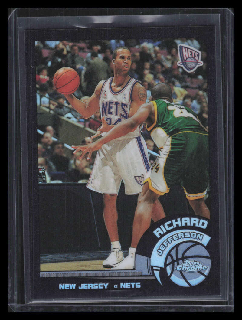 DELETE 168249 2002-03 Topps Chrome Black Border Refractor 41 Richard Jefferson 55/99