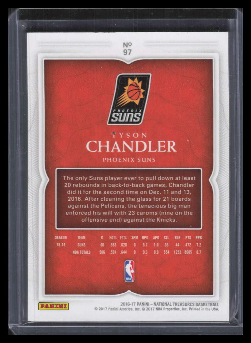 DELETE 168251 2016-17 Panini National Treasures Emerald 97 Tyson Chandler 2/5