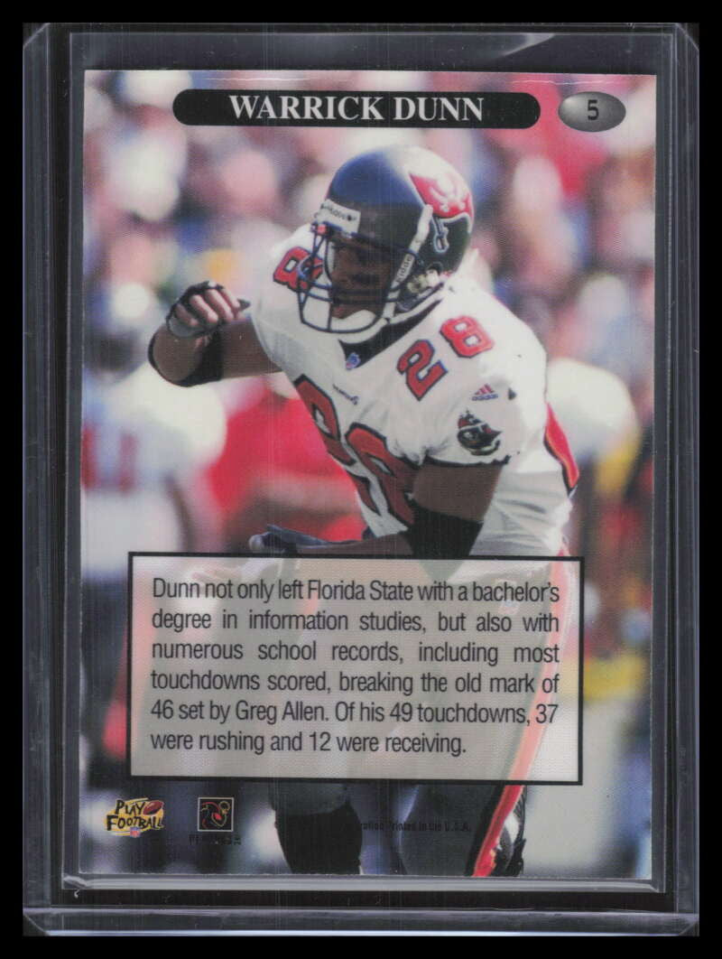DELETE 168990 1998 Playoff Momentum Headliners Gold 5 Warrick Dunn 40/49