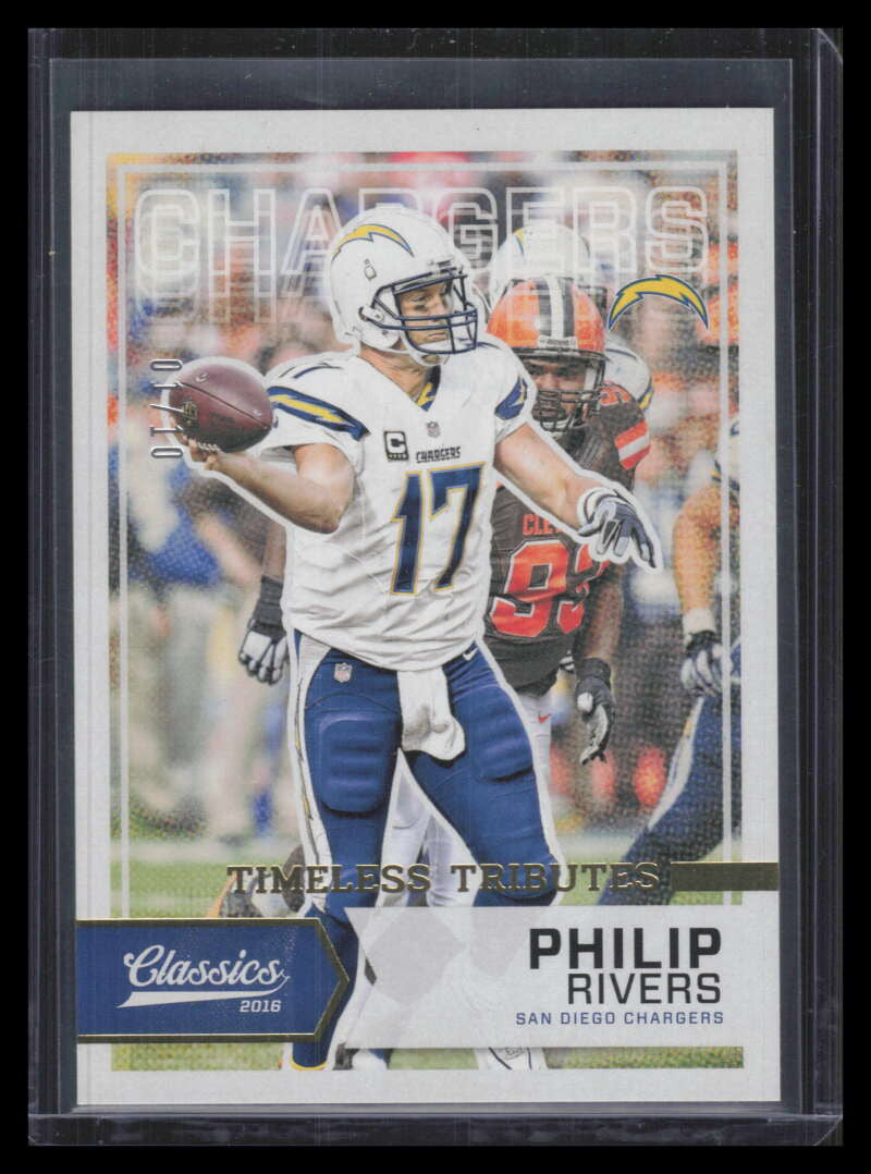DELETE 168994 2016 Classics Timeless Tributes Gold 11 Philip Rivers 1/10