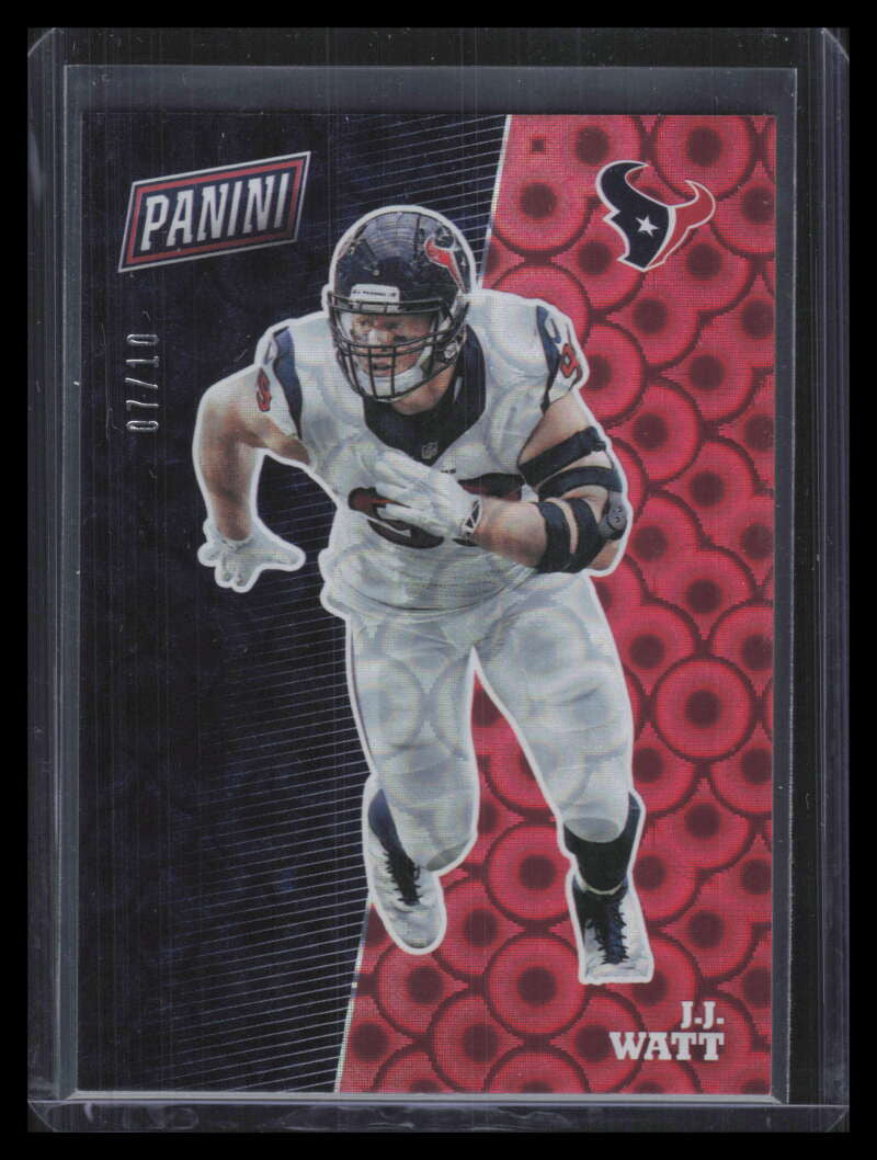 DELETE 169001 2017 Panini National Convention Pyramids fb11 J. J. Watt 7/10