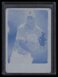 DELETE 169645 2002 Topps Gallery Press Printing Plate Cyan 167 Carlos Silva PROS 1/1