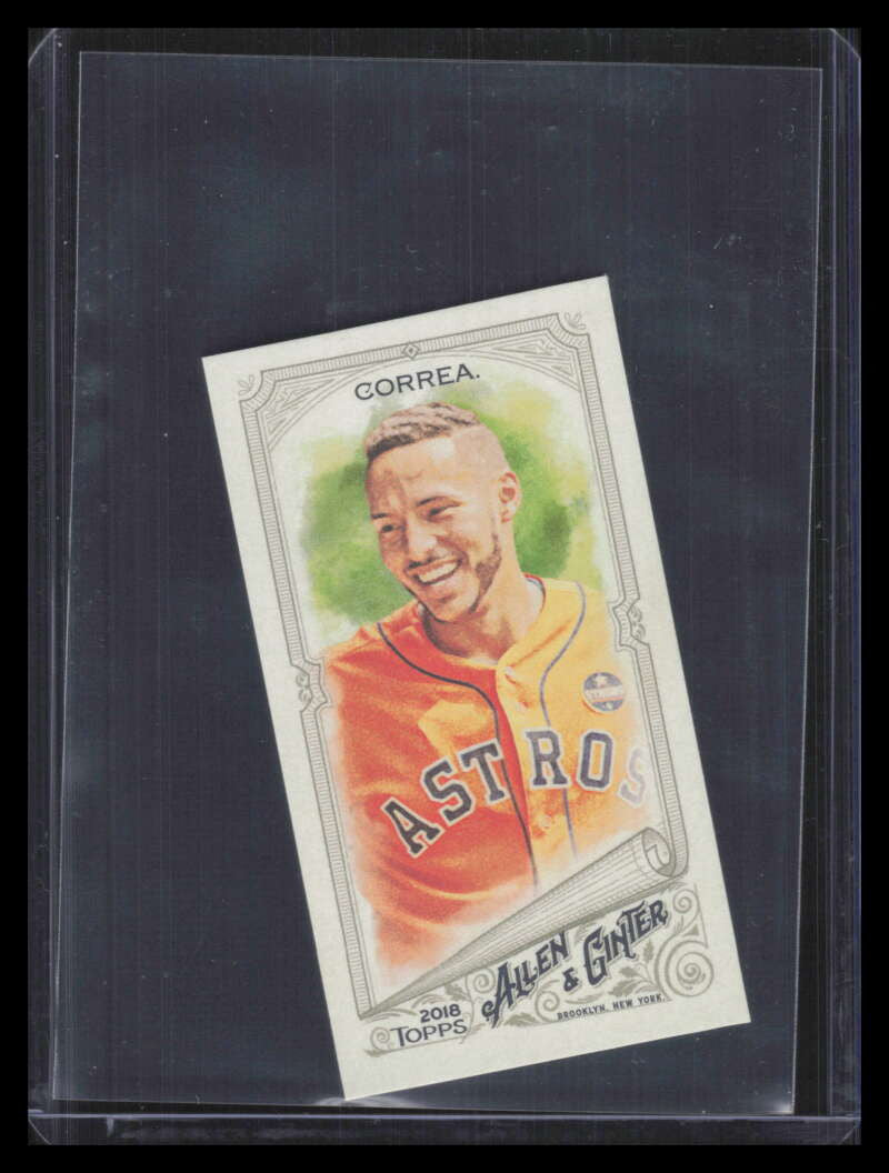 DELETE 170428 2008 Topps Allen and Ginter Mini 370 Carlos Correa EXT SP