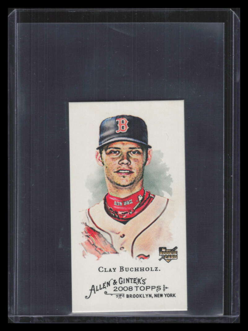 DELETE 170461 2008 Topps Allen and Ginter Mini Bazooka 153 Clay Buchholz Rookie 17/25