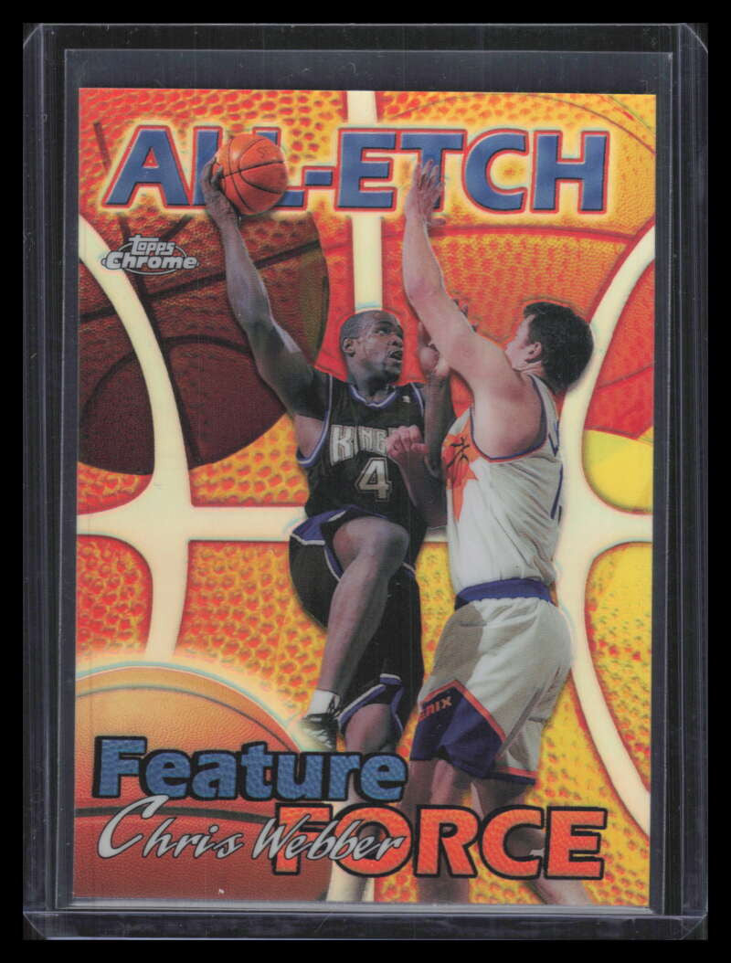 DELETE 170552 1999-00 Topps Chrome All-Etch Refractor ae7 Chris Webber Feature Force