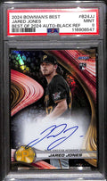 2024 Bowman's Best Autographs Black Refractor Jared Jones Rookie Auto /10 PSA 9