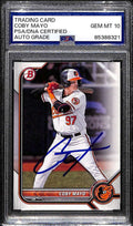 SOLD 171936 2022 Bowman Draft bd127 Coby Mayo Rookie PSA/DNA Certified GEM MT 10 Auto 