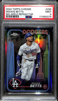 2024 Topps Chrome Fanatics Fest Big Apple Refractor 296 Mookie Betts PSA 9 MINT