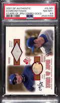 2001 SP Authentic Stars Japan Gold Yoshii Ichiro RC Dual Ball Base 9/25 PSA 8.5