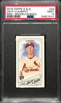 2018 Topps Allen and Ginter Mini Brooklyn Back 28 Jack Flaherty RC 13/25 PSA 9