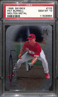 1999 SkyBox Molten Metal 102 Pat Burrell Rookie PSA 10 GEM MT
