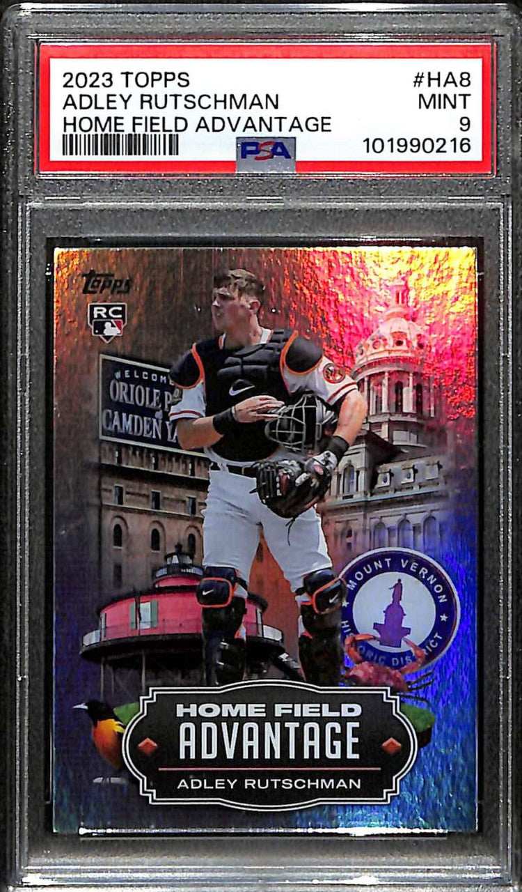 2023 Topps Home Field Advantage ha8 Adley Rutschman Rookie PSA 9 MINT