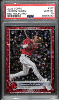 2022 Topps Red Foilboard 187 Jarren Duran Rookie 134/199 PSA 10 GEM MT