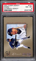 2001 Fleer Legacy Ultimate 101 Ichiro Suzuki Rookie 144/250 PSA 8 NM-MT