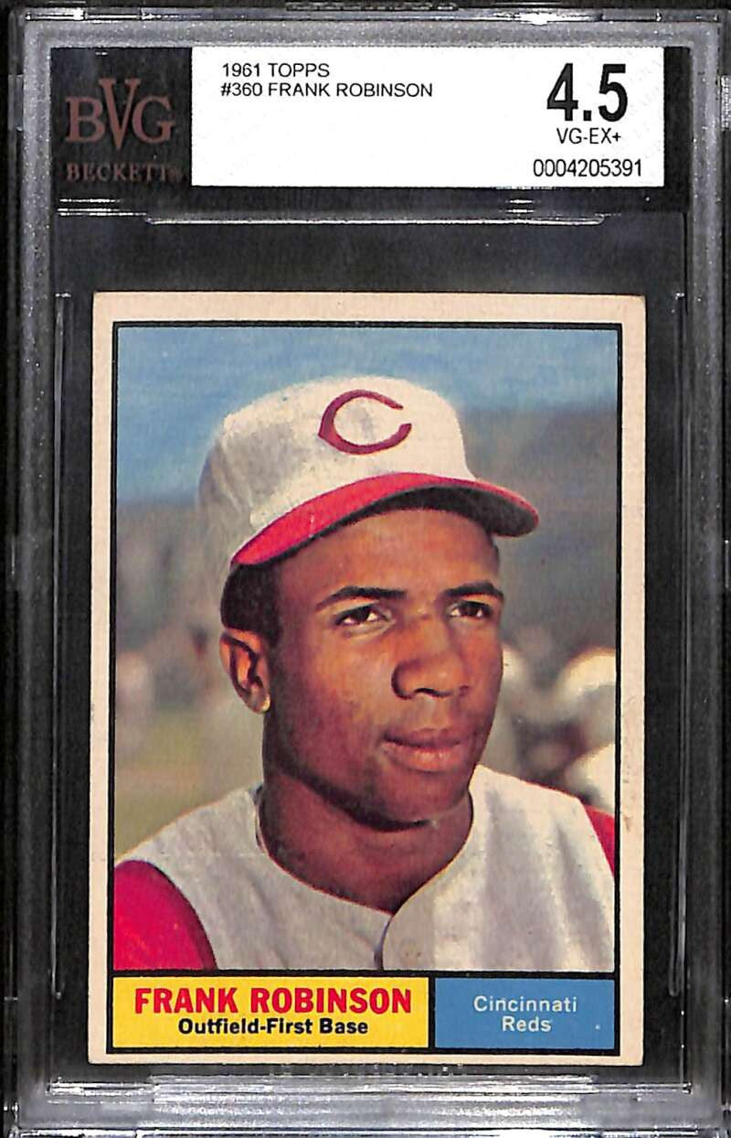 SOLD 172171 1961 Topps 360 Frank Robinson BVG BGS 4.5 VG-EX+