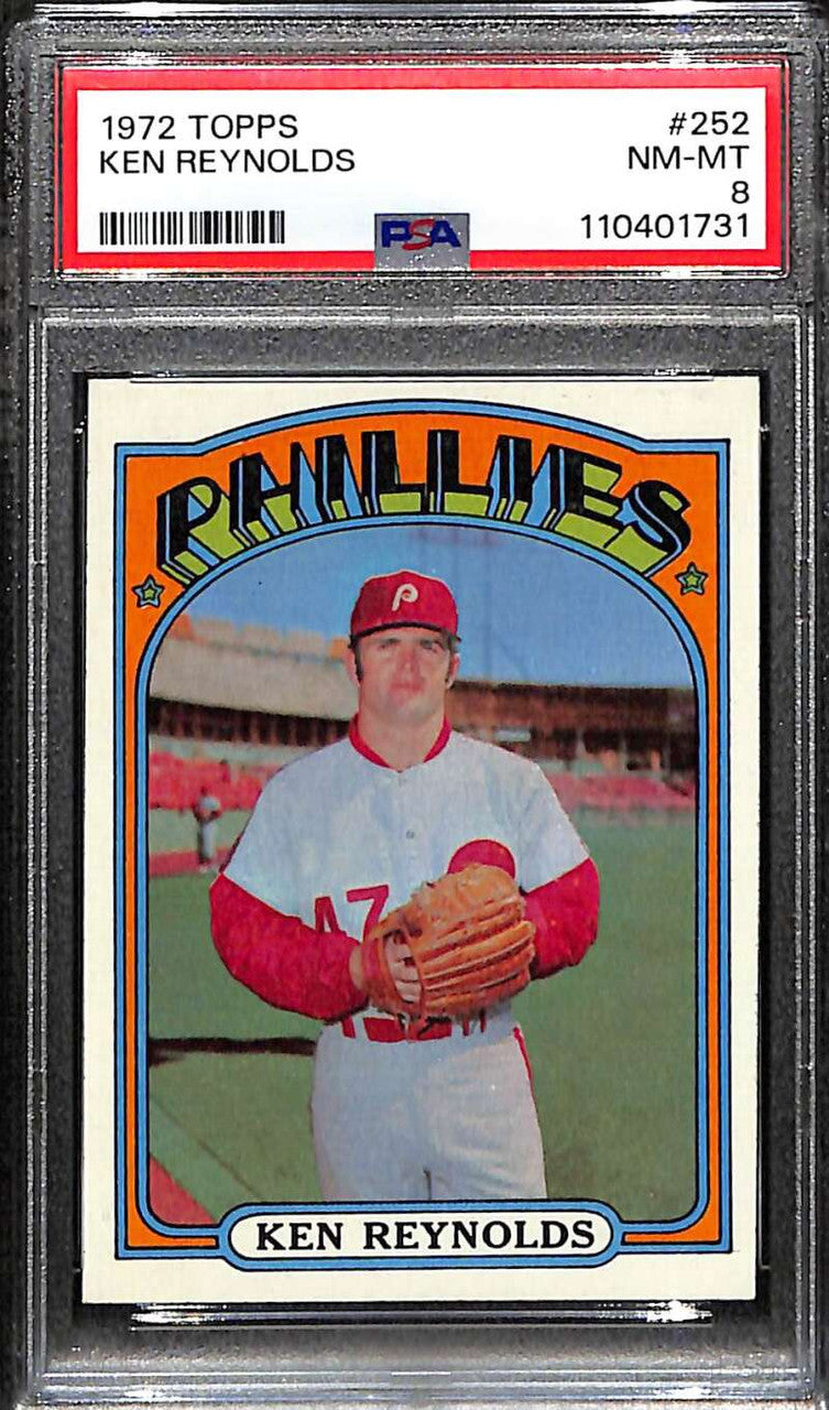 SOLD 172176 1972 Topps 252 Ken Reynolds PSA 8 NM-MT