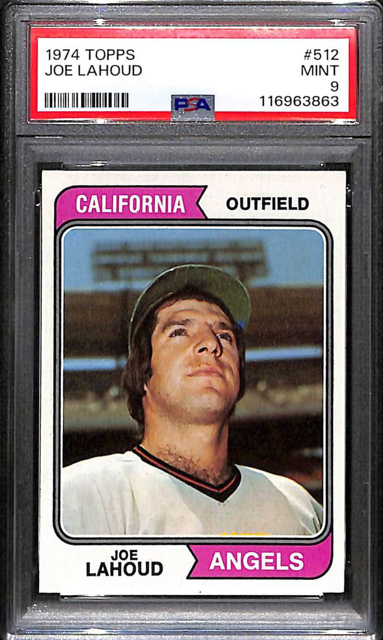 DELETE 172221 1974 Topps 512 Joe Lahoud PSA 9 MINT