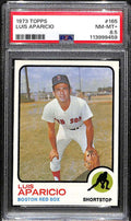 1973 Topps 165 Luis Aparicio PSA 8.5 NM-MT+