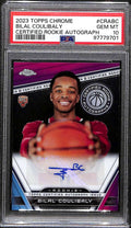 DELETE 172264 2023-24 Topps Chrome Rookie Autographs CRABC Bilal Coulibaly RC Auto PSA 10 GEM