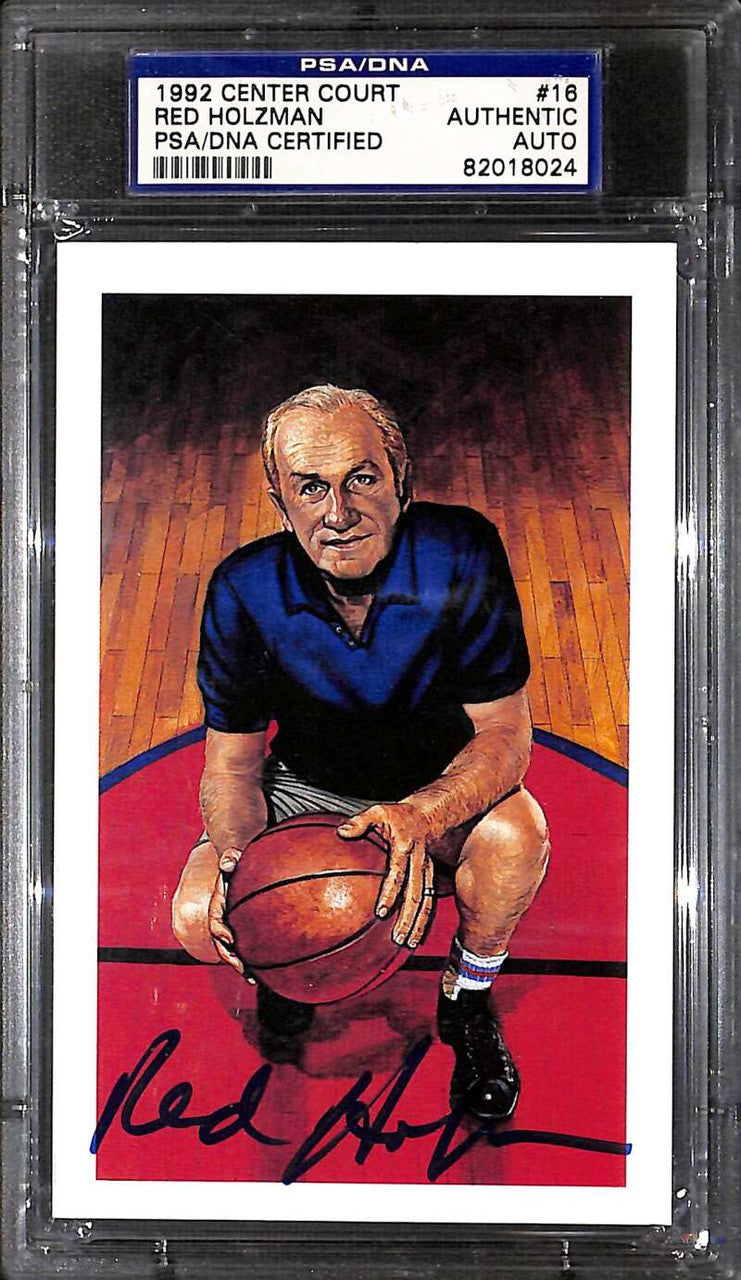 1992-93 Center Court 16 Red Holzman PSA/DNA Certified Authentic Auto 287/10000
