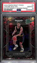 2023-24 Panini Prizm Draft Prospect Prizms Venom 5 Ja'Kobe Walter Rookie PSA 10